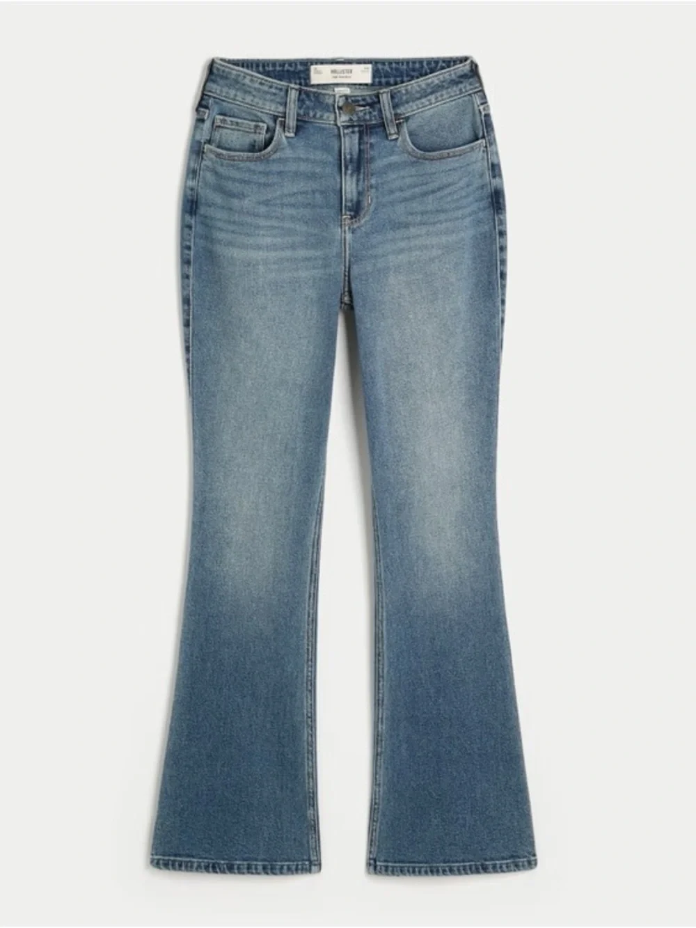 Hollister Curvy High-Rise Dark Wash Bootcut‎ Jeans